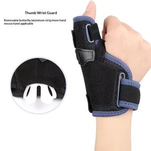 Breathable Wrist and Thumb Support Brace with Finger Fixation