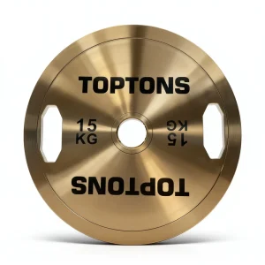 Bronze and Gold Chrome Steel Weight Plates for Weightlifting and Powerlifting