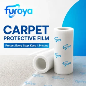 Building Renovation Plastic Protective Film for Carpet High Gloss Surface PE Machine Grade Flexible Manufacturing Options