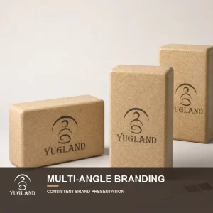 Bulk Cork Yoga Block High Density Non Slip Natural Jute Support Brick Exercise Prop Custom Logo