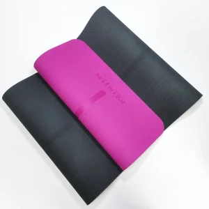 Bulk Dual-Color TPE Yoga Mat with Body Alignment Factory-Direct Supply for High-Volume Distribution