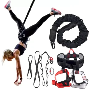Bungee Dance Flying Suspension Rope Aerial Anti-Yoga Cord Resistance Band Set for Workout Fitness