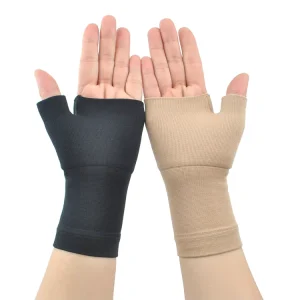 CE Approved Breathable Spandex/Nylon Medical Compression Gloves for Unisex Sports Protection