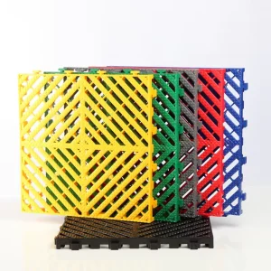 CE Certification Waterproof Interlocking PP Plastic Garage Floor Tiles for Carwash and 4S Shops