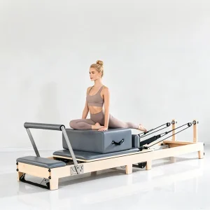 CE Certified Commercial Maple Wood Folding Pilates Reformer