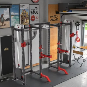 CE Certified Customizable Color Double Full Eight Post Power Rack Cross Fitness Smith Machine Strength Training Chest
