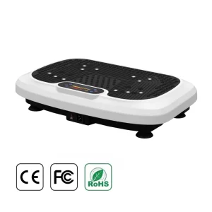 CE FCC Certified 200W Vibration Plate Machine with LED Screen and Resistance Bands