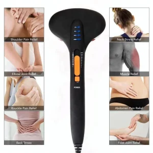 CE RoHS Approved Deep Tissue Percussion Massager with Dual Nodes for Muscle Recovery and Pain Relief