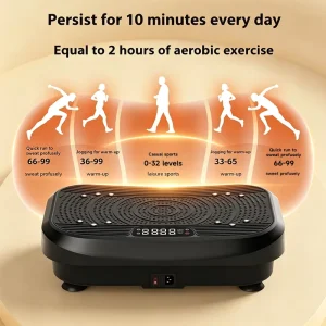 CE RoHS BSCI Certified 200W Vertical Vibration Plate 1-99 Speed Full Body Massage Machine