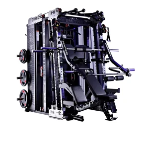 CH938K-A Smith Machine Full Kit 180kg Steel All-in-One Power Cage LAT Pulldown Squat Rack