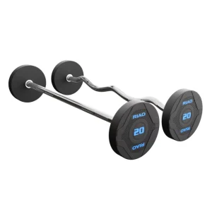 CPU-Coated Barbell Set with Long Dumbbells