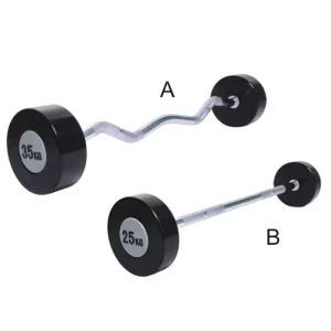 CPU-Coated Weightlifting Barbell Set