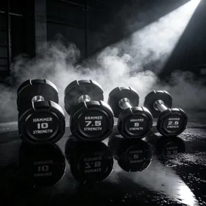 CPU Dumbbell, Customized Gold/Silver Chrome, Home Gym Strength Training