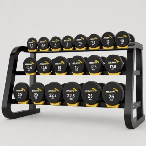 CPU Round Dumbbell Set with Rack for Commercial Gym