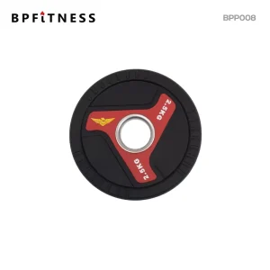 CPU Rubber Grip Weight Plate, 20 kg Full Set for Barbell Training