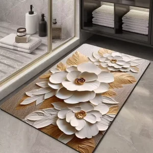 CR Diatom Bath Mat, Non-Slip, Absorbent, Quick-Drying