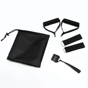 Cable Handle with D-Ring and Extra-Wide Foam Handle for Strength Training