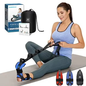 Calf Stretcher Stretching Strap, Polyester Fabric, Non-Slip