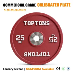 Calibrated Painted Steel Weight Plate for Weightlifting