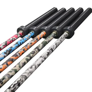 Camouflage Pattern Strength Training Barbell
