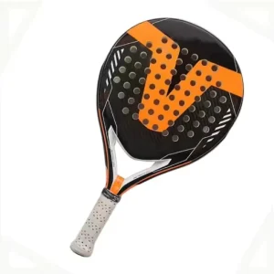 Carbon Fiber Beach Tennis Racket with Full Carbon Construction PU Leather Grip Outdoor Sports Custom Logo OEM Option