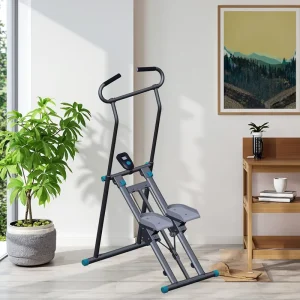 Cardio Climber Stair Stepper with LED Display, Foldable Design, 120KG Capacity, Adjustable, H600