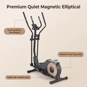 Cardio Workout LCD Display Home Use Fitness Body Magnetic Elliptical Cross Trainer Machine