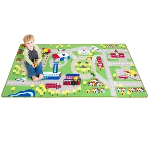 Carpet Mat 78″ x 39″ Kids Play Car Rug