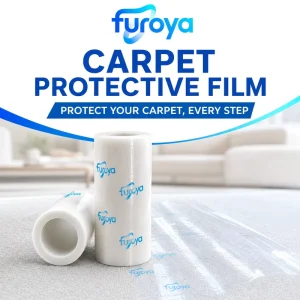 Carpet Protection Roll with PE Material Soft Glossy Surface 300m Length for Stable Adhesion and Long-Term Temporary Coverage