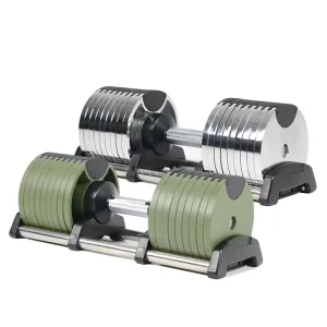 Cast Iron Adjustable Dumbbell With Storage Rack, Home Gym Free Weight for Strength Training