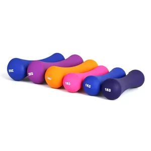 Cast Iron Dumbbell Set 0.5kg-3kg Colorful Non-Slip Durable for Women Arm Workouts Home Gym Fitness