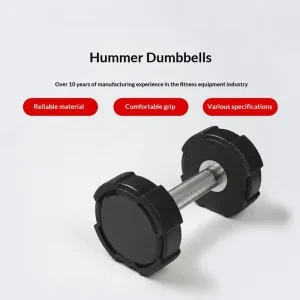 Cast Iron Dumbbells for Arm Muscle Training with Comfortable Grip