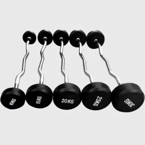 Cast Iron Fixed Barbell Bar for Commercial Gym