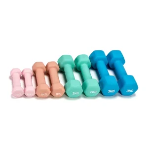 Cast Iron Rubber Coated Hex Dumbbells for Home Gym Exercise Free Weights 0.5-10kg Unisex