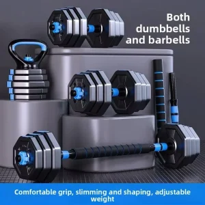 Cement Adjustable Dumbbell, Barbell and Kettlebell Set, 10-100 kg, Home Gym Training