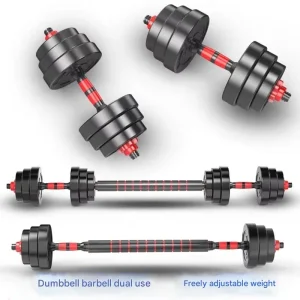Cement Adjustable Weight Dumbbells, Pair