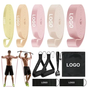Champagne Color TPE Resistance Band for Pull-Up, Running, Sprint, Push-Up Assist, and Strength Training
