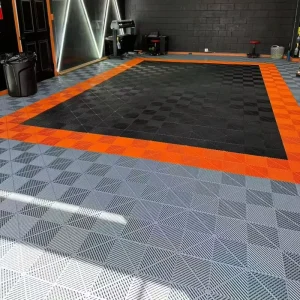 Chemical-Resistant Car Wash Floor Grating Interlocking Garage Floor Tiles 18mm PP Pressure-Resistant Floor Grid