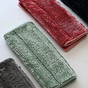 Chenille Bath Mat Absorbent Eco Friendly Non-slip Washable Floor Mat Door Area Rug