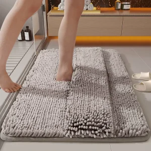 Chenille Quick-Dry Waterproof Bathroom Floor Mat for Home and Hotel Use