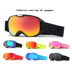 Children Anti-fog Ski Goggles Outdoor Dual-layer Lenses Large Frame Snowboard Glasses Outdoor Sports Snow Goggles