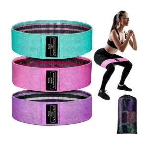 Children’s Yoga Resistance Bands Non-Slip Latex Material 60/90/150 Lbs Tension Squat Butt Lifting Fitness Band Set