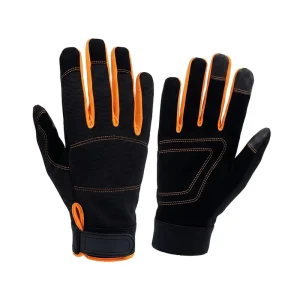 China Factory Multi Purpose Touchscreen Compatible High Dexterity Full Finger Safety Work Gloves for Construction Mechanics