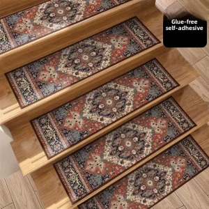 China-Made Rectangle Stair Mat, Dirt-Resistant, Silent, Non-Slip, No Backing