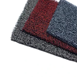 China Manufactured PVC Vinyl Spaghetti Noodle Floor Mats Puzzle Pattern Anti Slip Shock Absorption Washable