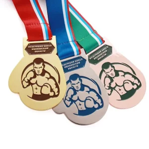 China Supplier Boxing Match Design Metal Medal for Tournaments