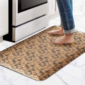 China Thailand Manufacture Custom Thick Linen-Surface Anti-Fatigue Gel Mat
