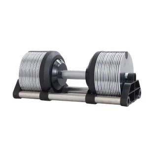 Chrome Adjustable Dumbbell Set 1KG Increments 20KG-36KG