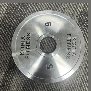 Chrome Calibrated Weight Plates Stainless Steel Weightlifting Barbell
