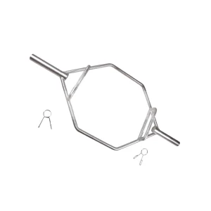 Chrome Deadlift Hex Barbell for Weightlifting Squats and Triceps